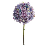 19” Artificial Hydrangea Flower (Set of 3 Silk Flower Stems) by Nearly Natural