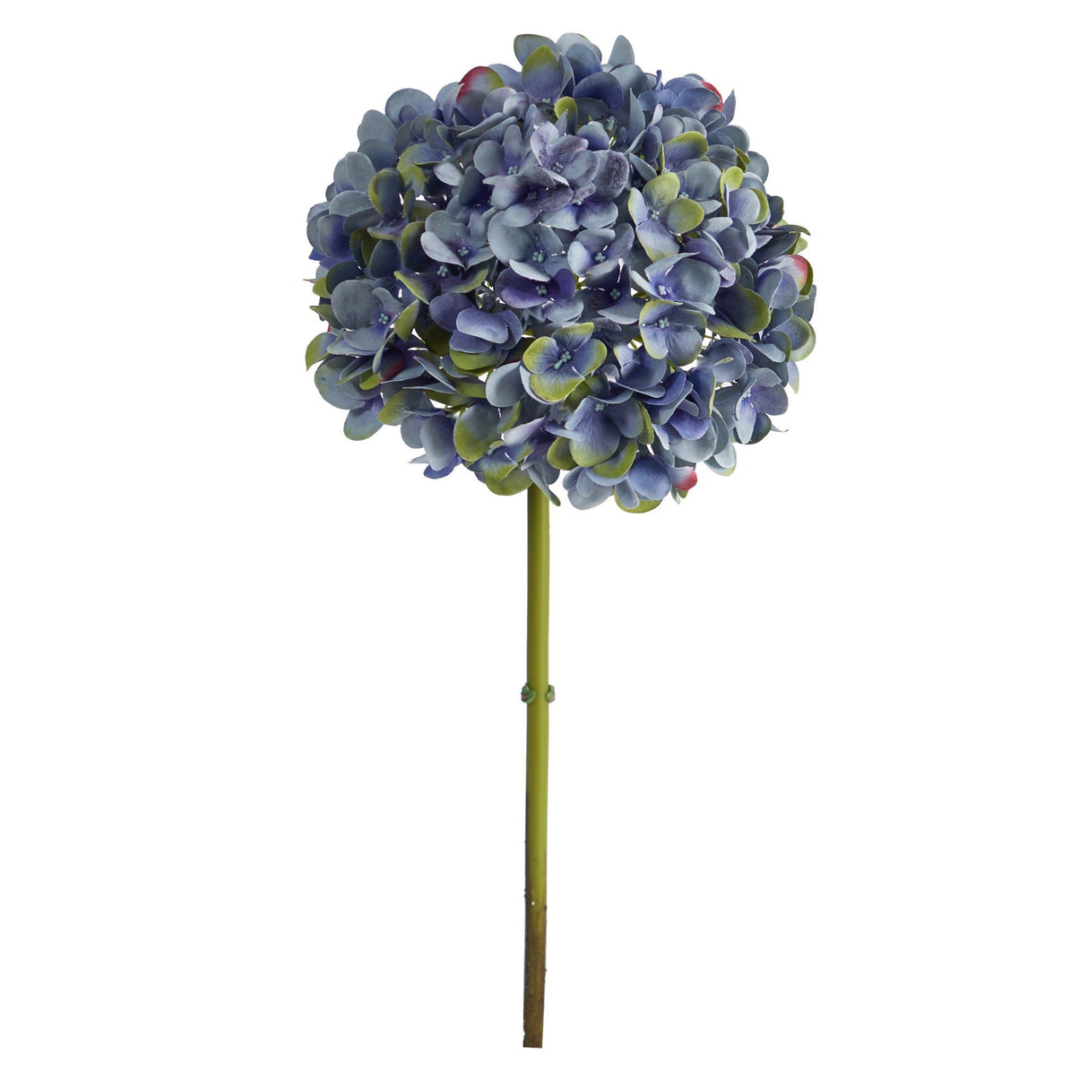 19” Artificial Hydrangea Flower (Set of 3 Silk Flower Stems) by Nearly Natural