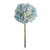 19” Artificial Hydrangea Flower (Set of 3 Silk Flower Stems) by Nearly Natural