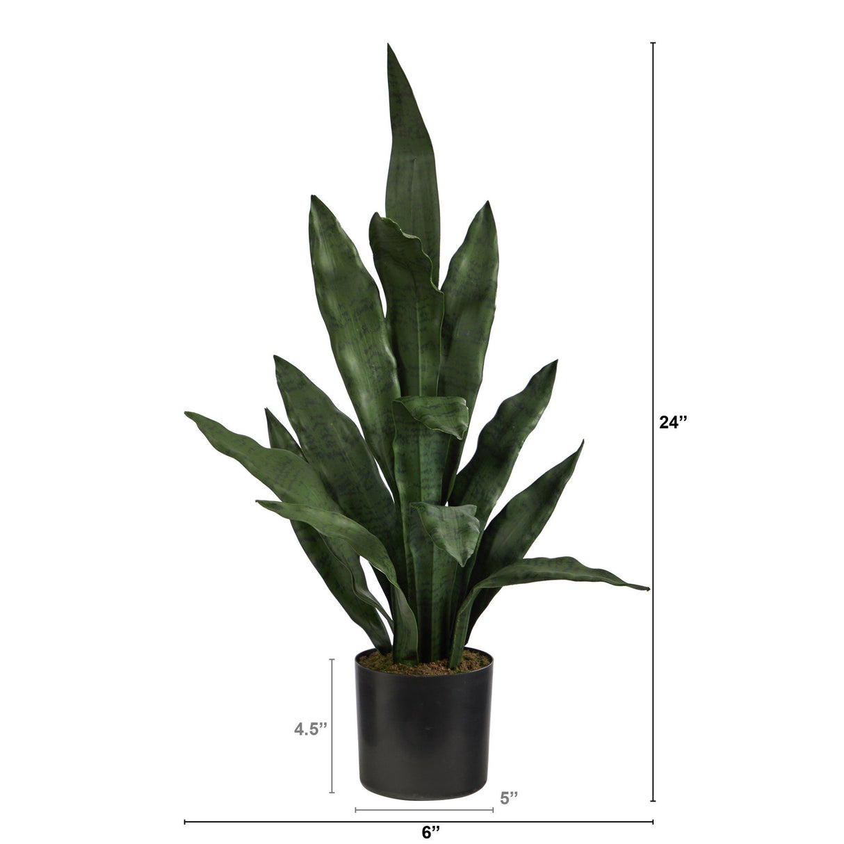 2’ Sansevieria Artificial Plant by Nearly Natural