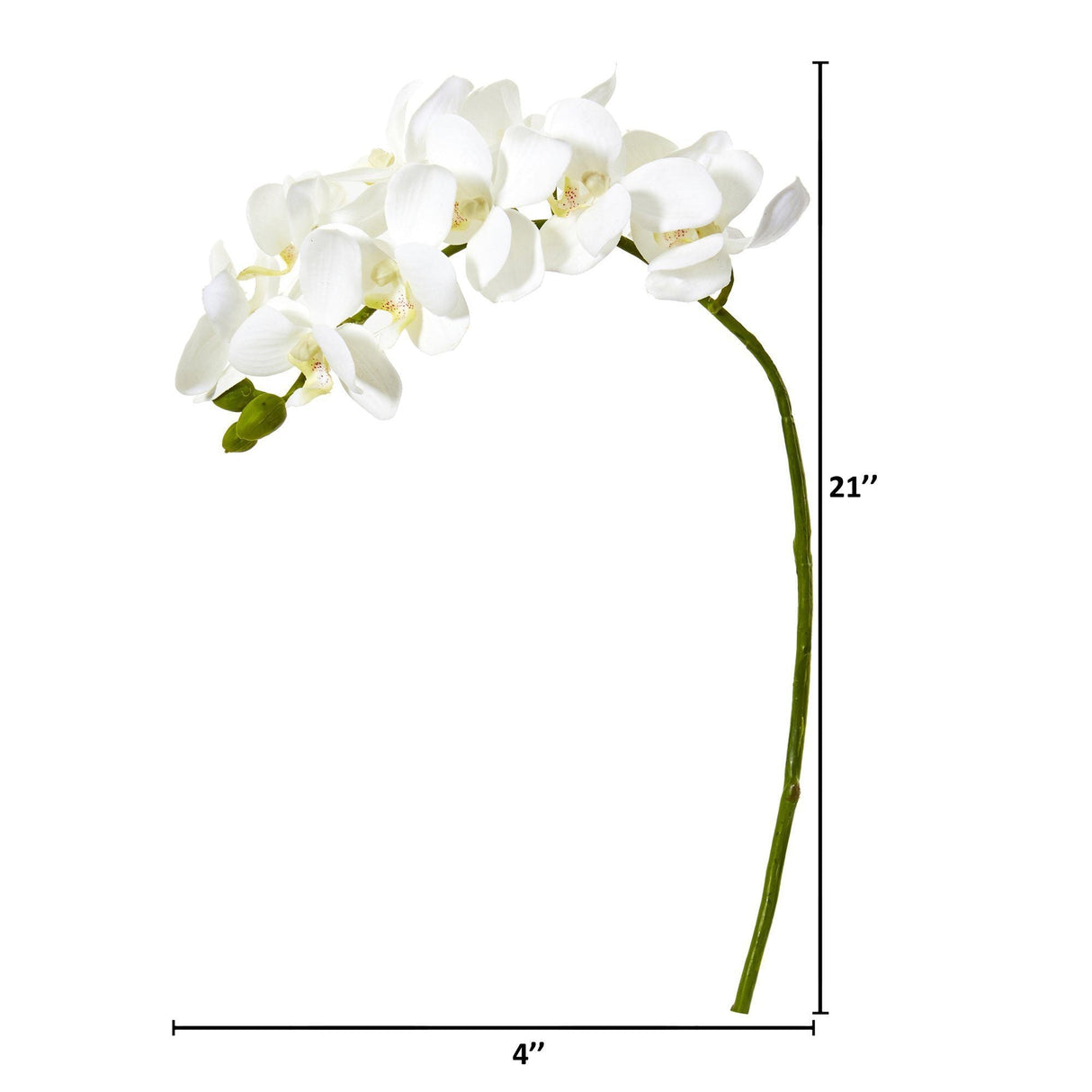 21” Artificial Phalaenopsis Orchid Flower (Set of 6) by Nearly Natural