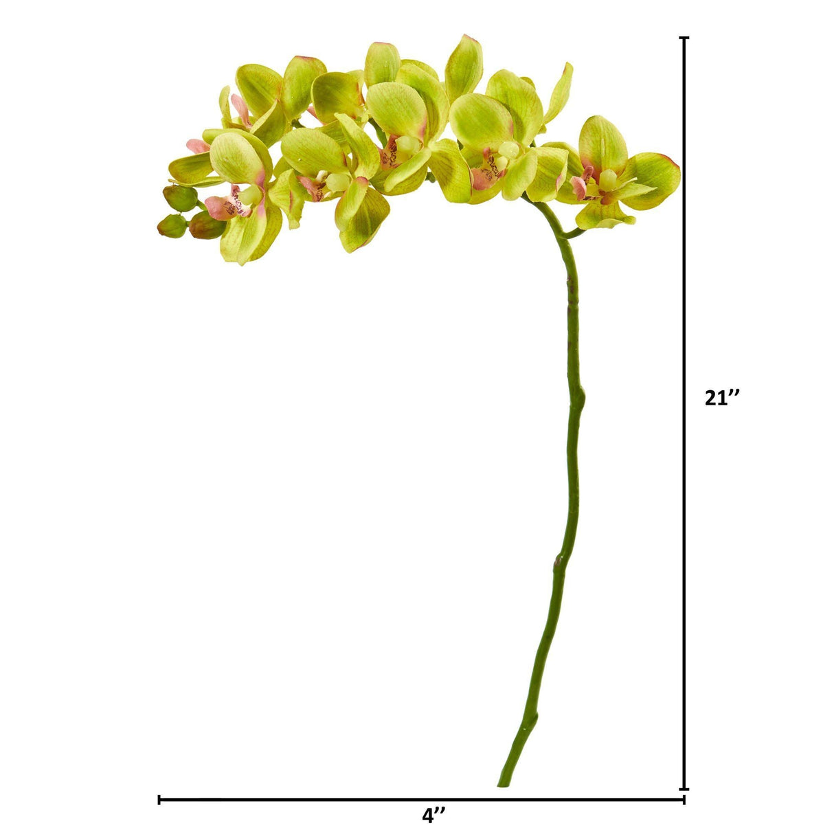 21” Artificial Phalaenopsis Orchid Flower (Set of 6) by Nearly Natural