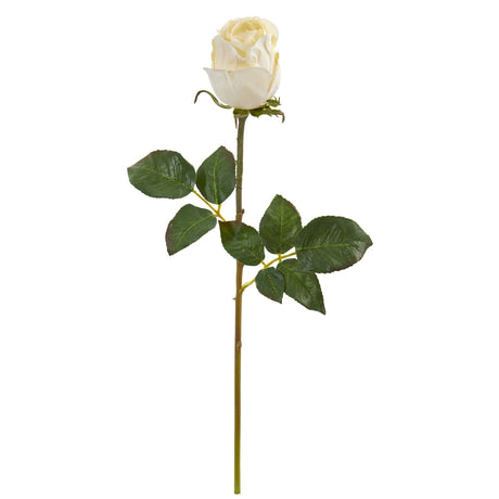 21” Rose Bud Artificial Flower (Set of 6) by Nearly Natural