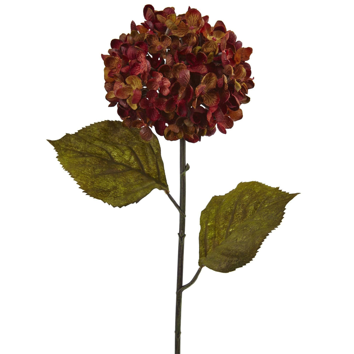 22” Fall Hydrangea Artificial Flower (Set of 6) by Nearly Natural