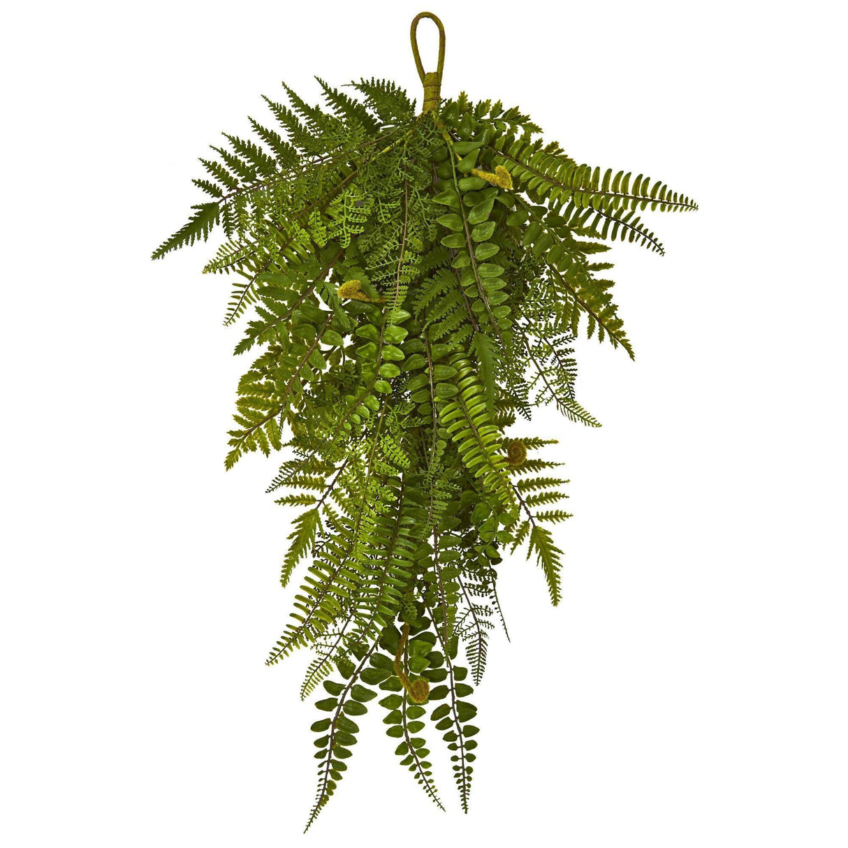 28” Fern Artificial Teardrop (Set of 2) by Nearly Natural