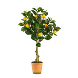 28” Lemon Artificial Tree in Decorative Planter by Nearly Natural