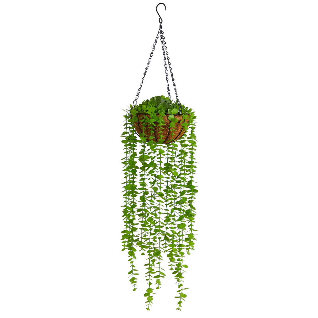 3’ Eucalyptus Artificial Plant in Hanging Basket by Nearly Natural