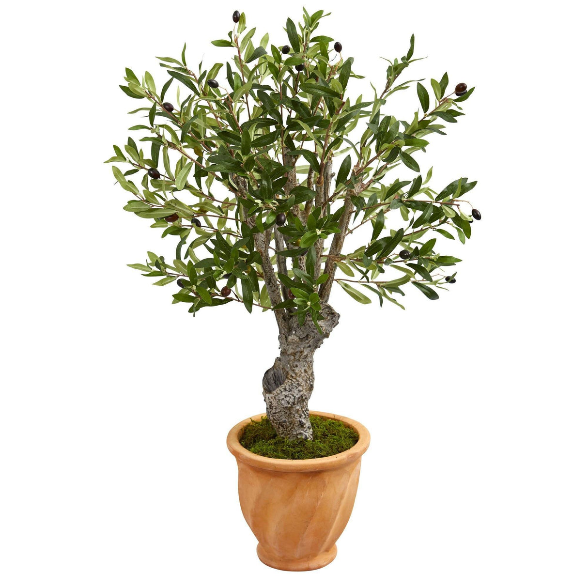 3’ Olive Artificial Tree in Terracotta Planter by Nearly Natural