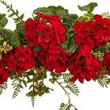 32” Geranium and Berry Swag by Nearly Natural