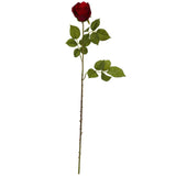 33” Elegant Red Rose Bud Artificial Flower (Set of 6) by Nearly Natural