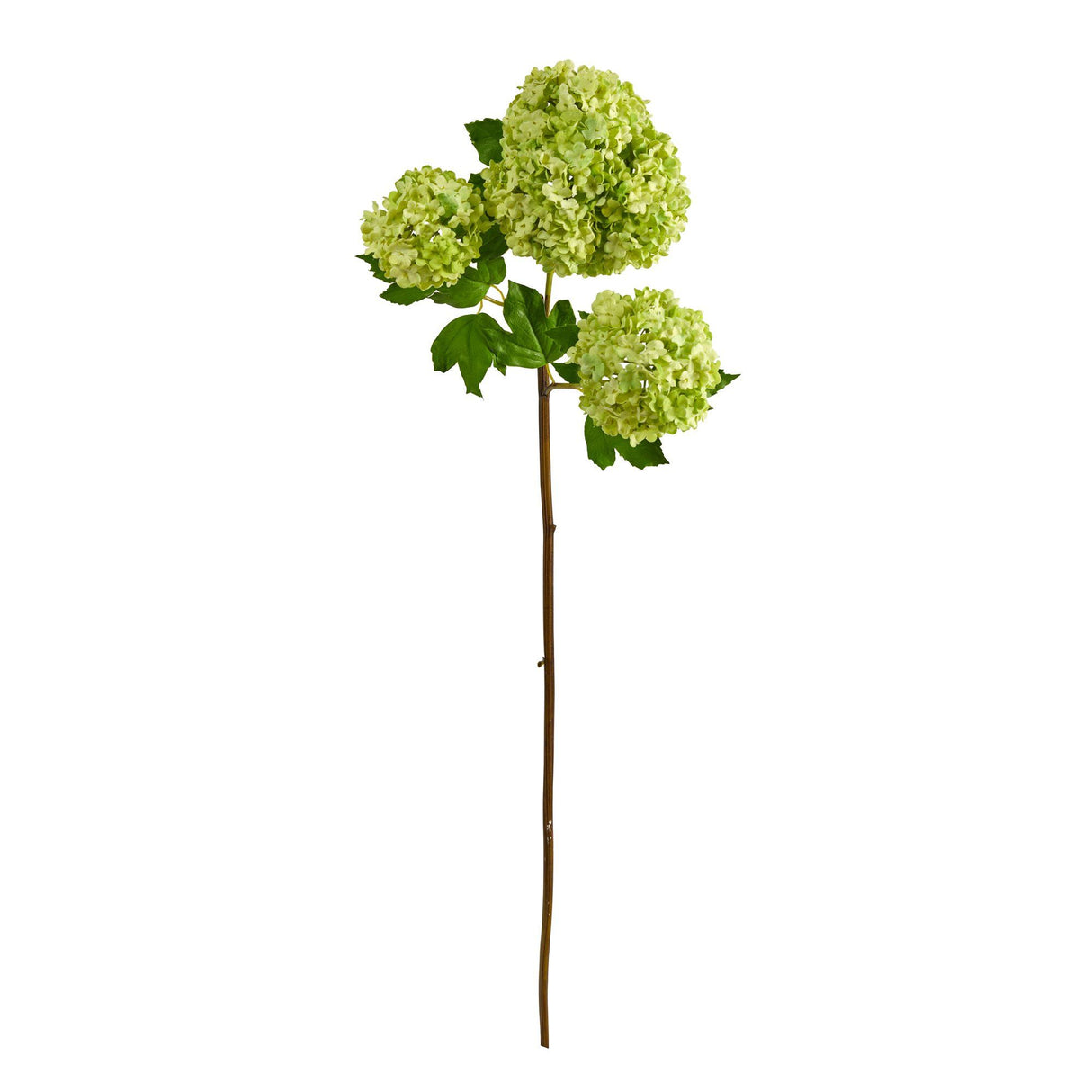 33” Snowball Hydrangea Artificial Flower (Set of 2) by Nearly Natural