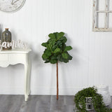 3.5' Fiddle Leaf Artificial Tree (No Pot) by Nearly Natural