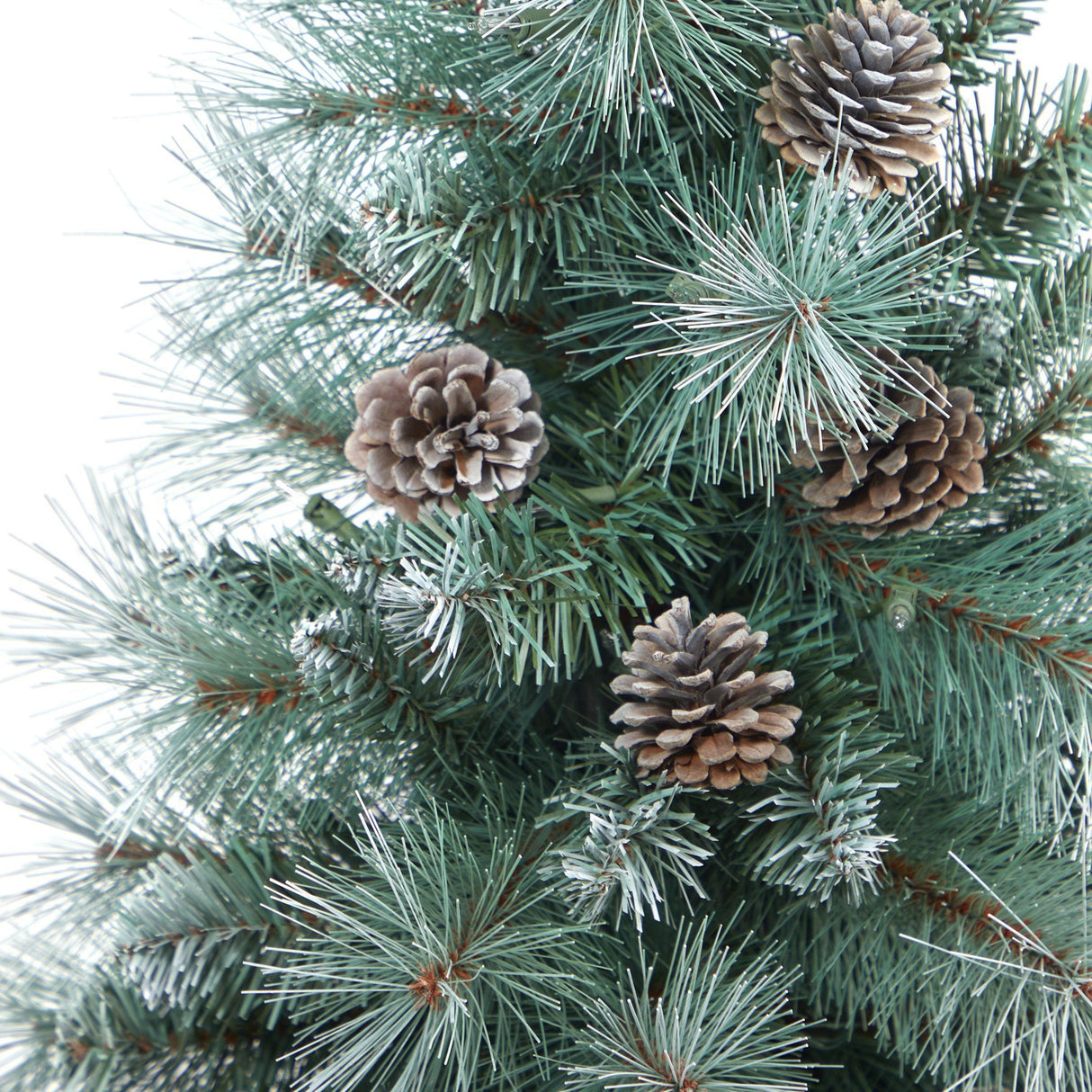 3.5’ Frosted Tip British Columbia Mountain Pine Artificial Christmas Tree by Nearly Natural