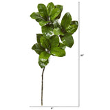 35” Magnolia Leaf Artificial Spray Plant (Set of 3) by Nearly Natural