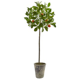 38'' Potted Orange Tree by Nearly Natural