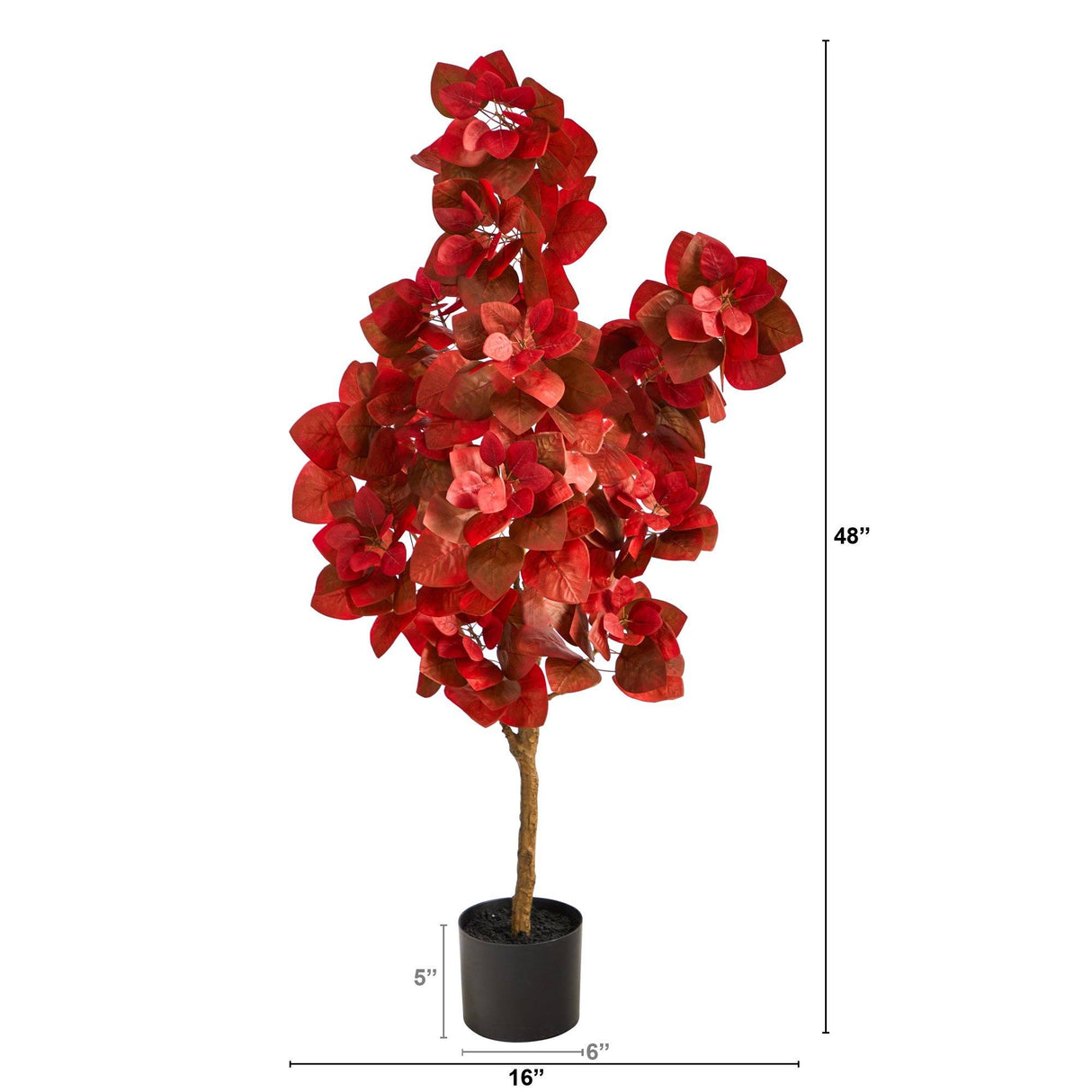 4’ Autumn Pomegranate Artificial Tree by Nearly Natural