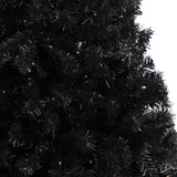 4’ Black Artificial Christmas Tree with 170 Clear LED Lights by Nearly Natural - Vysn