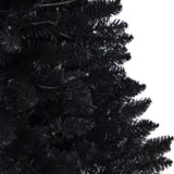 4’ Black Halloween Artificial Christmas Tree in Urn with 100 Orange LED Lights by Nearly Natural - Vysn