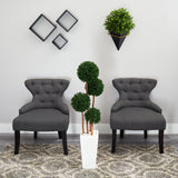 4’ Boxwood Topiary Artificial Tree in Planter (Indoor/Outdoor) by Nearly Natural