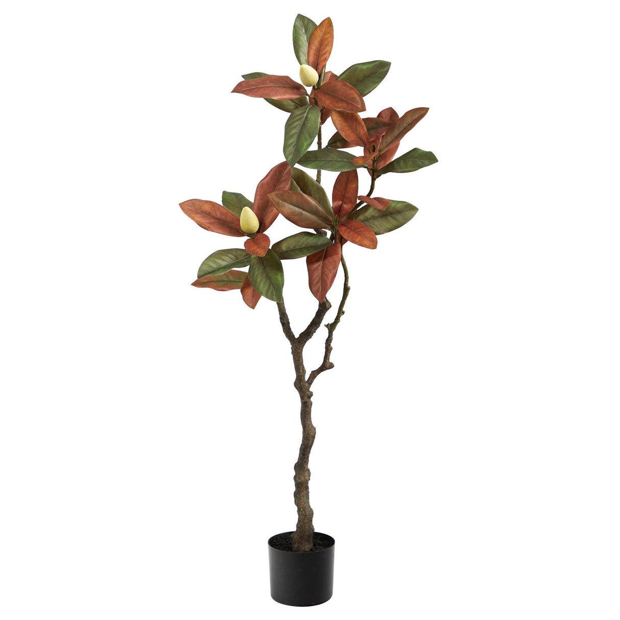 4’ Fall Magnolia Artificial Tree by Nearly Natural