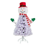 4’ Snowman Artificial Christmas Tree with 234 Bendable Branches by Nearly Natural