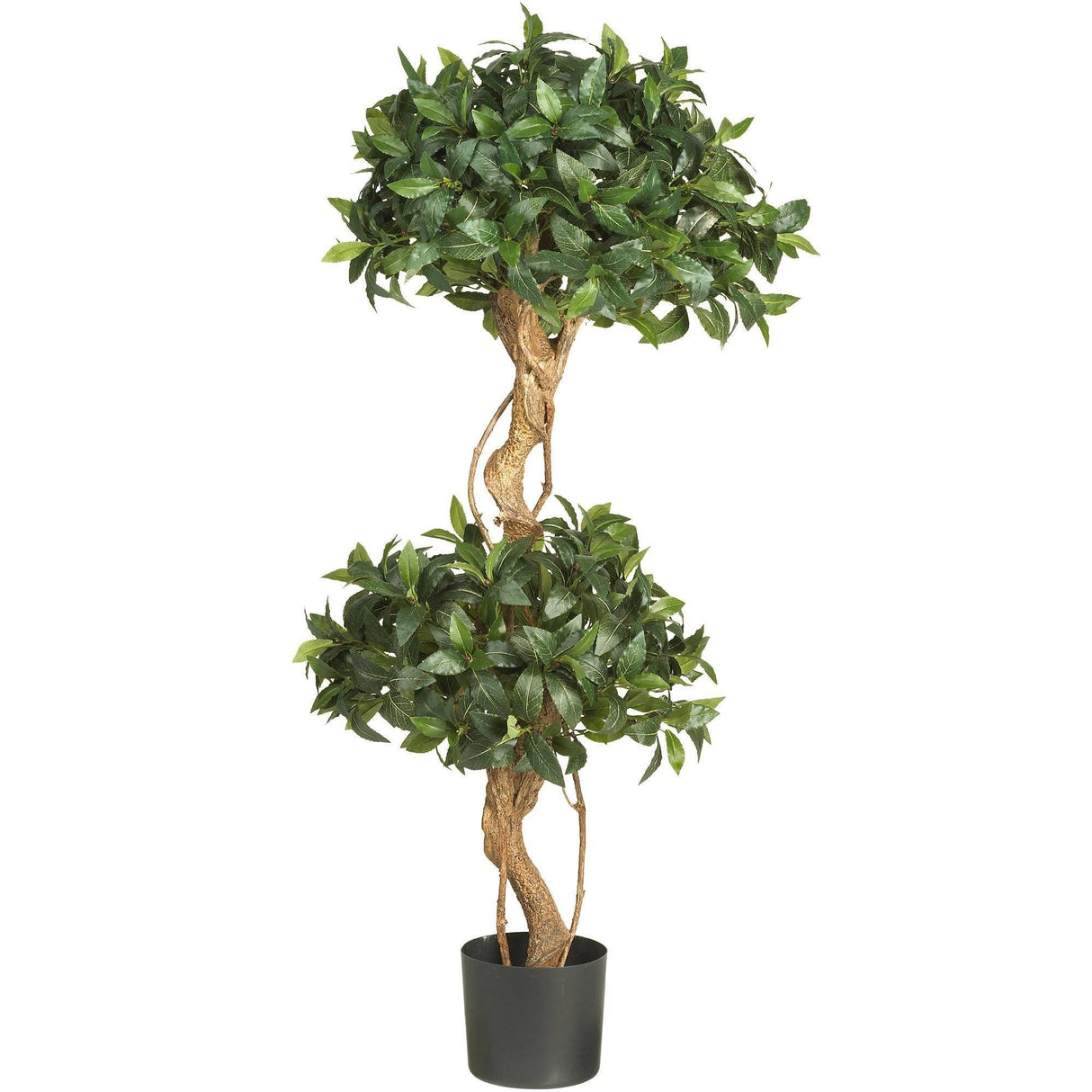 4' Sweet Bay Double Ball Topiary Silk Tree by Nearly Natural