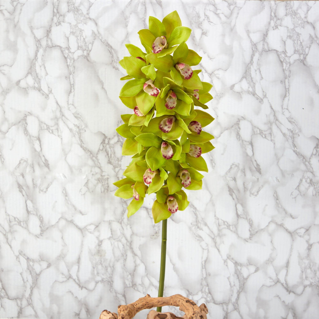 40” Cymbidium Orchid Artificial Flower (Set of 2) by Nearly Natural