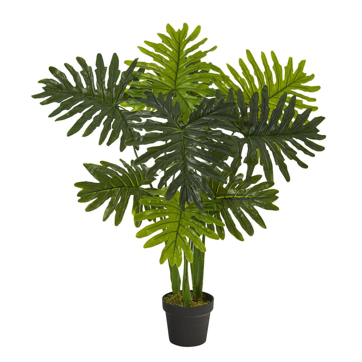 40” Philodendron Artificial Plant (Real Touch) by Nearly Natural