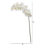 44” Phalaenopsis Orchid Artificial Flower (Set of 3) by Nearly Natural