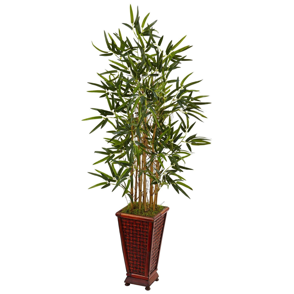 4.5’ Bamboo Tree in Decorative Planter by Nearly Natural