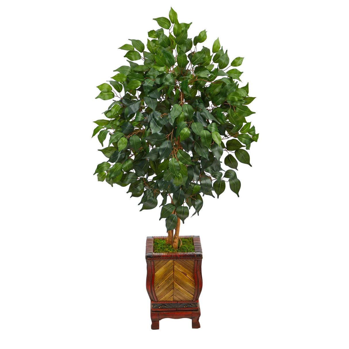 46” Ficus Artificial Tree in Decorative Planter by Nearly Natural