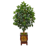 46” Ficus Artificial Tree in Decorative Planter by Nearly Natural