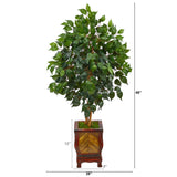 46” Ficus Artificial Tree in Decorative Planter by Nearly Natural