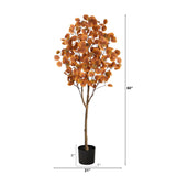 5’ Autumn Eucalyptus Artificial Tree by Nearly Natural