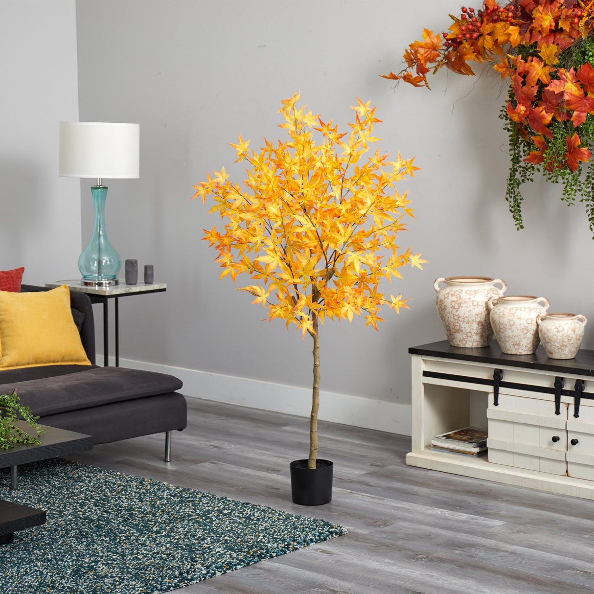 5' Autumn Maple Artificial Fall Tree by Nearly Natural