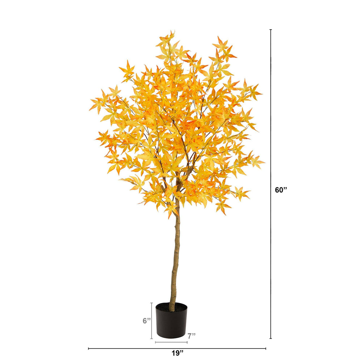 5' Autumn Maple Artificial Fall Tree by Nearly Natural