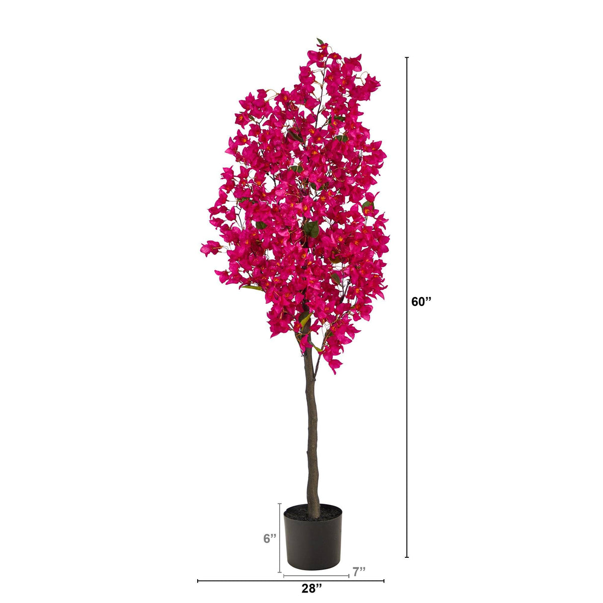 5’ Bougainvillea Artificial Tree by Nearly Natural