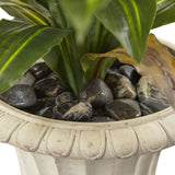 5’ Dracaena Plant with Urn (Real Touch) by Nearly Natural