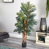 5' Robellini Palm Silk Tree by Nearly Natural