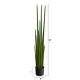 5’ Sansevieria Snake Artificial Plant by Nearly Natural