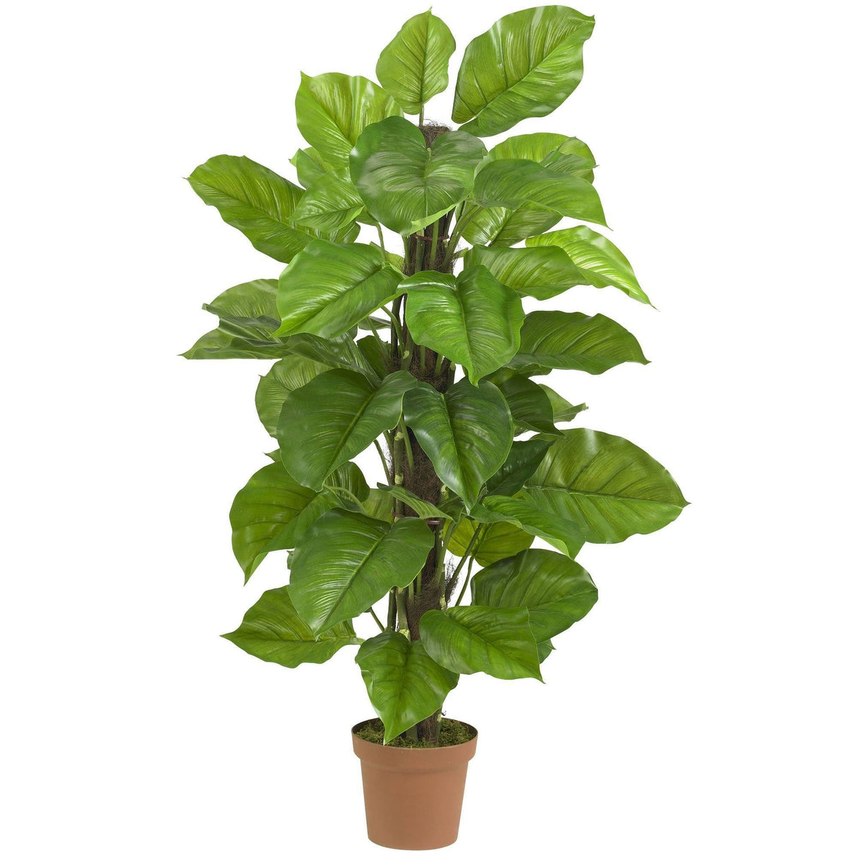 52" Large Leaf Philodendron Silk Plant(Real Touch)" by Nearly Natural