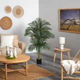 5.5’ Double Robellini Palm Tree UV Resistant (Indoor/Outdoor) by Nearly Natural