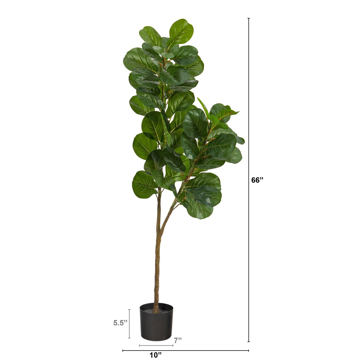 5.5’ Fiddle Leaf Fig Artificial Tree by Nearly Natural