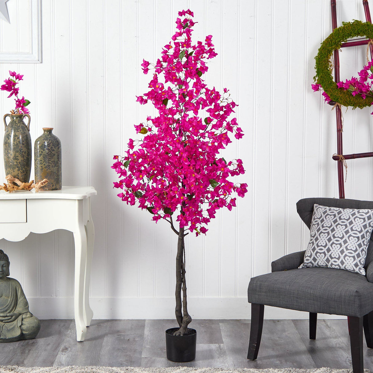 6’ Bougainvillea Artificial Tree by Nearly Natural