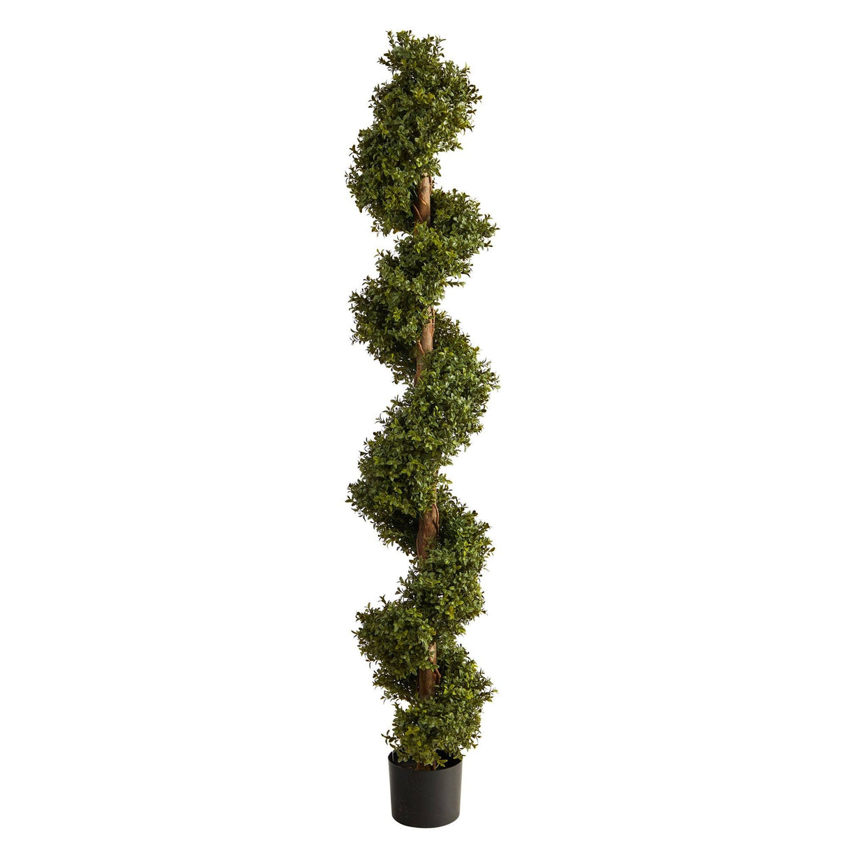 6’ Boxwood Spiral Topiary Artificial Tree by Nearly Natural