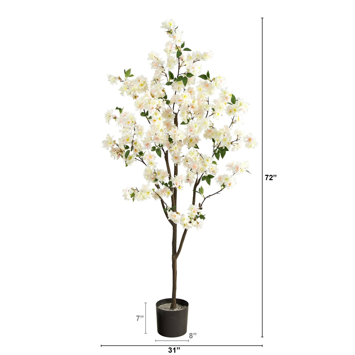 6’ Cherry Blossom Artificial Tree by Nearly Natural