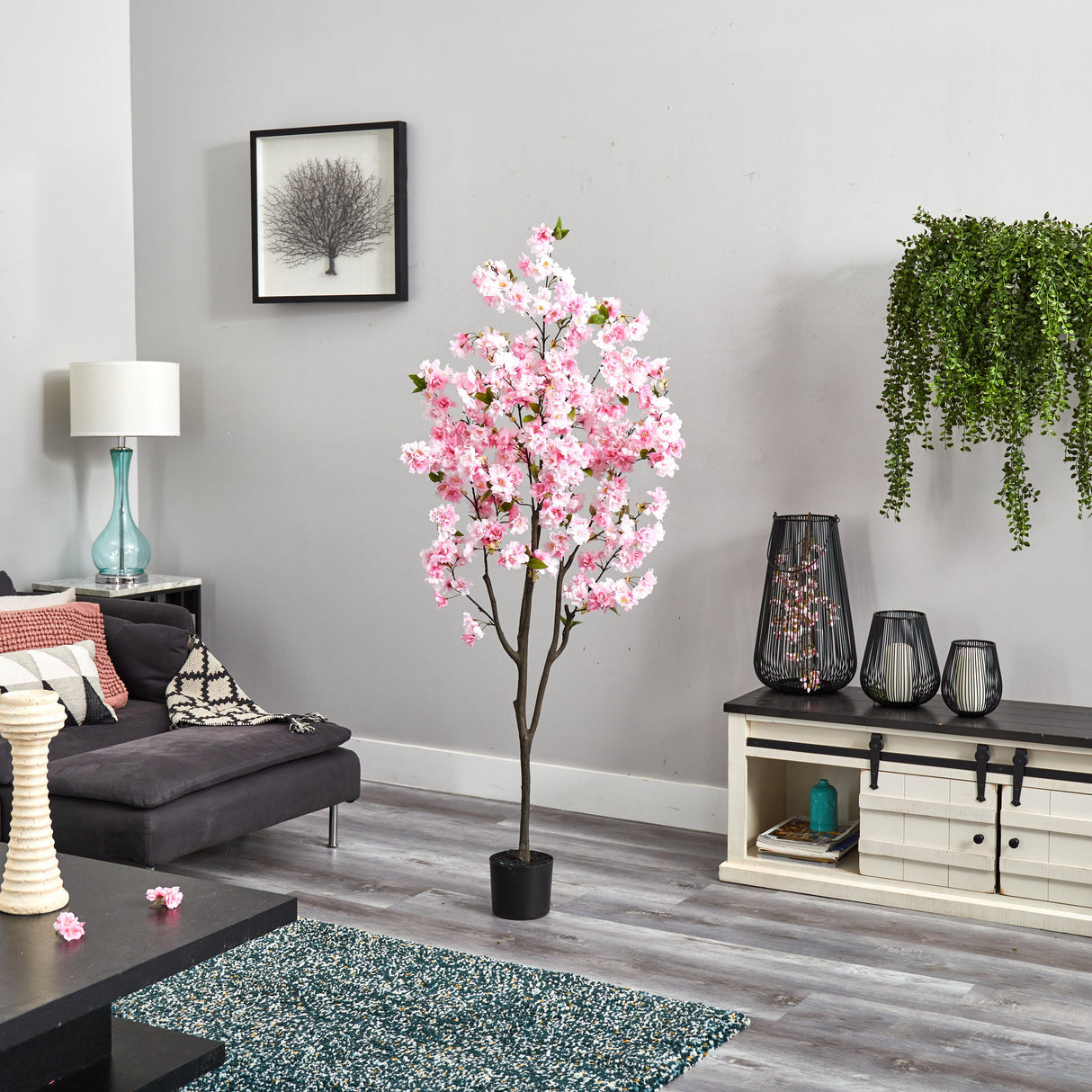 6’ Cherry Blossom Artificial Tree by Nearly Natural