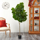 6’ Artificial Fiddle Leaf Fig Tree by Nearly Natural