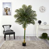 6’ Single Stalk Golden Cane Artificial Palm Tree by Nearly Natural