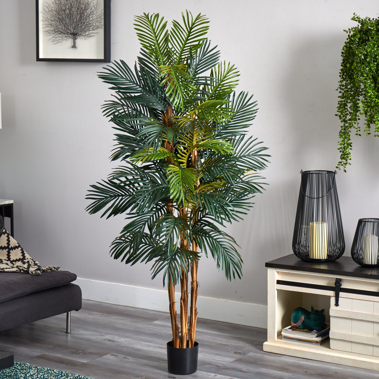 6' Robellini Palm Silk Tree by Nearly Natural